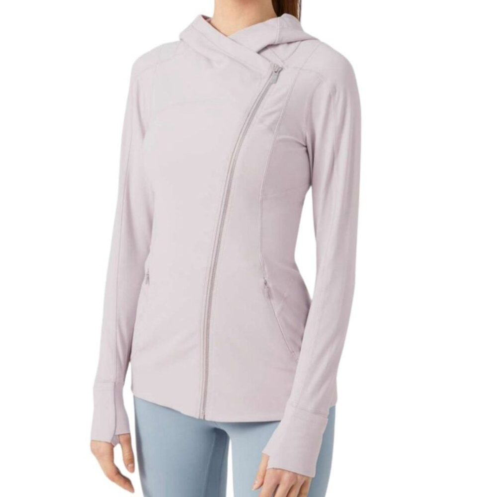 Lululemon 2020 Every Journey Hoodie II Asymmetric Zip Casual Iced Iris Gray 6